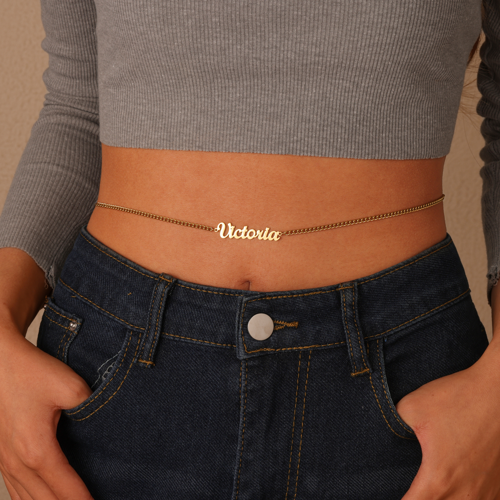 Corps & Lettres – Cadena Cintura con Letras
