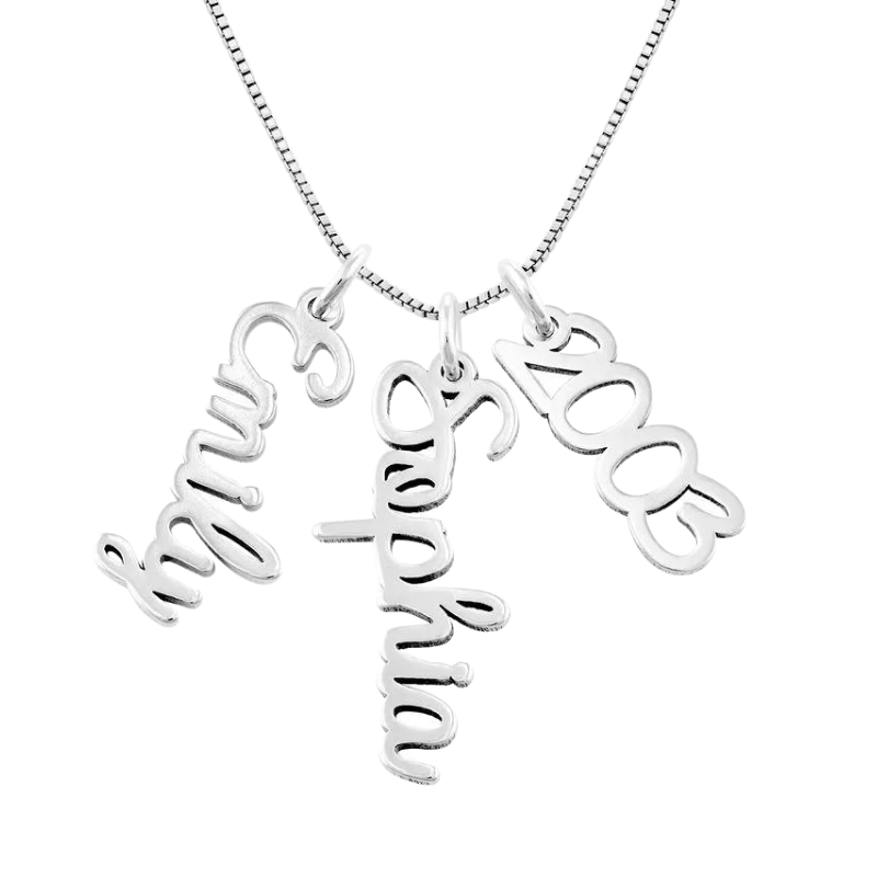 Collar con Nombre Cursivo Vertical