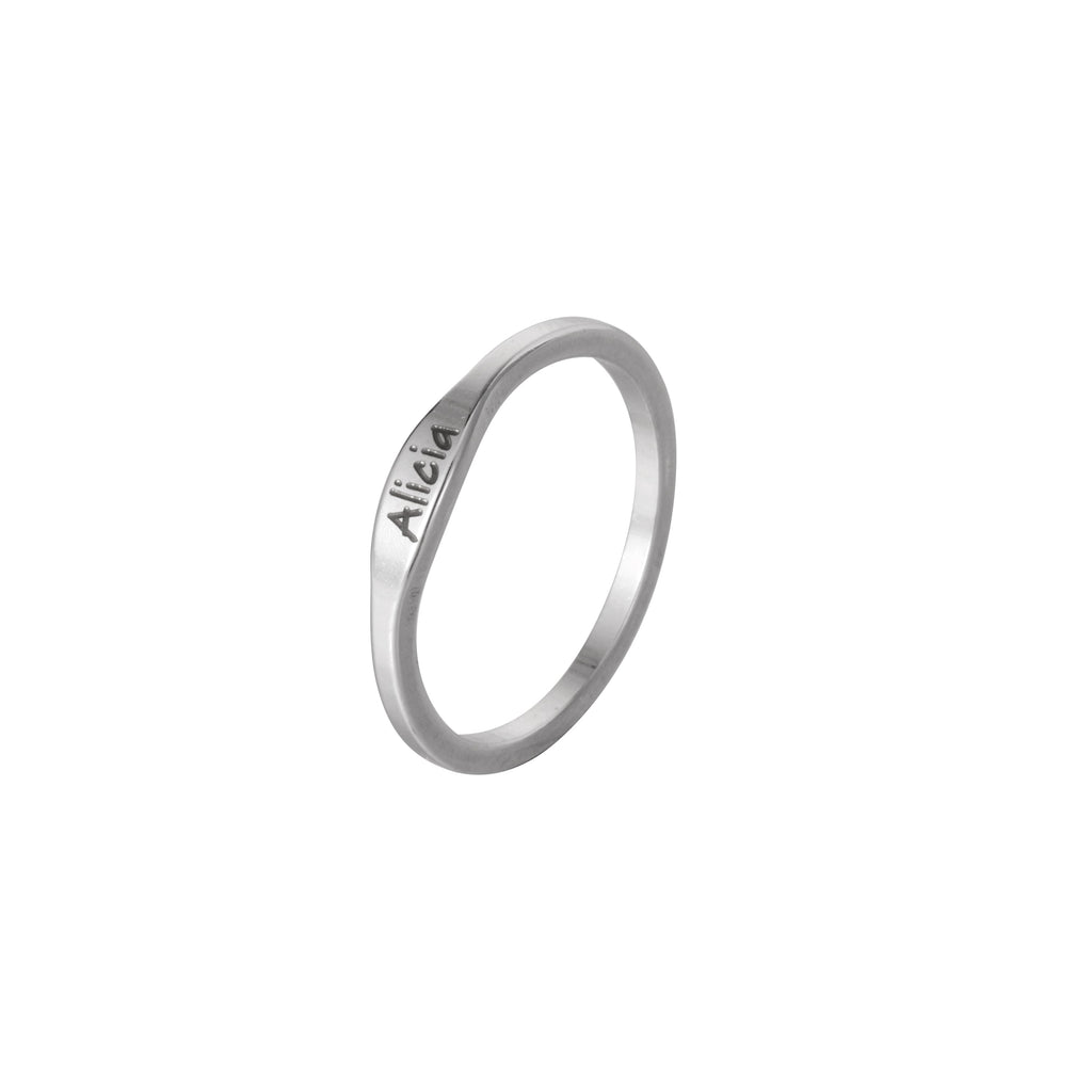 Anillo Fino Personalizado con Nombre
