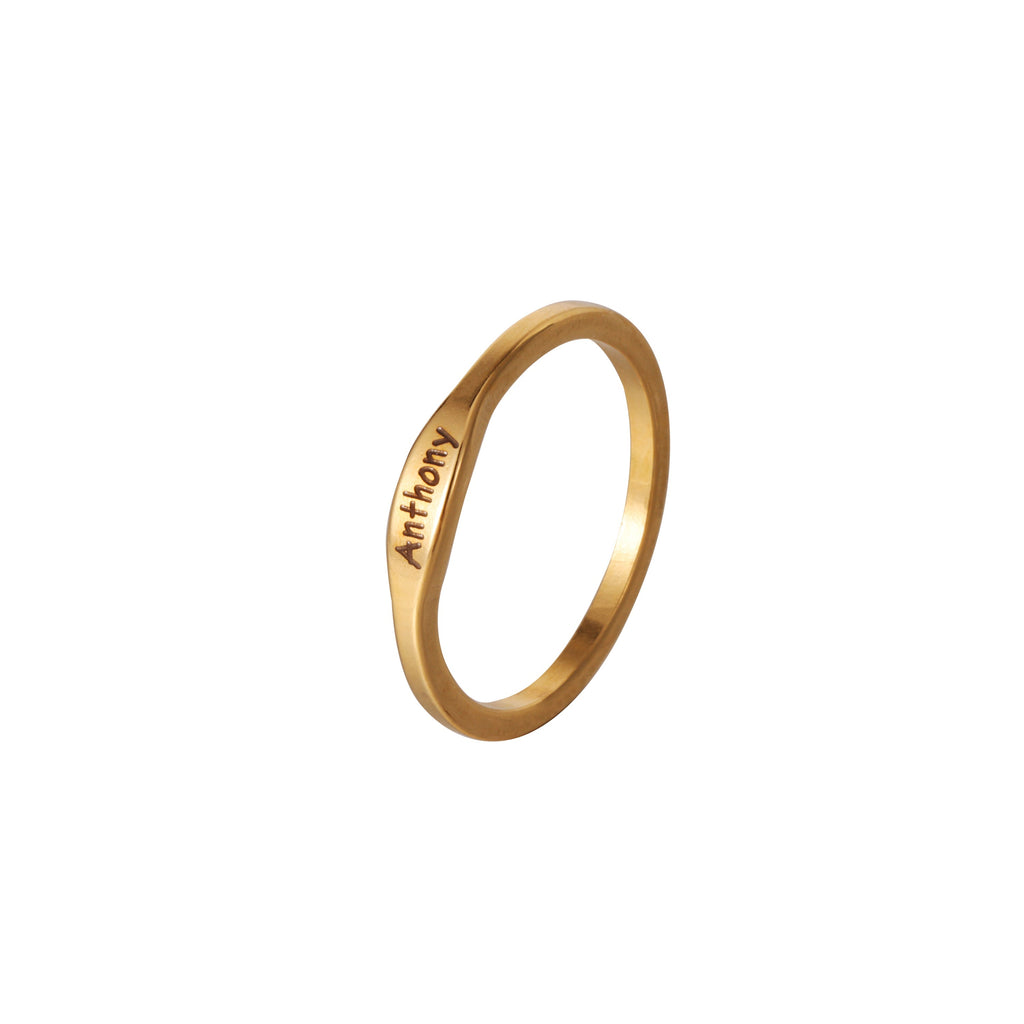 Anillo Fino Personalizado con Nombre