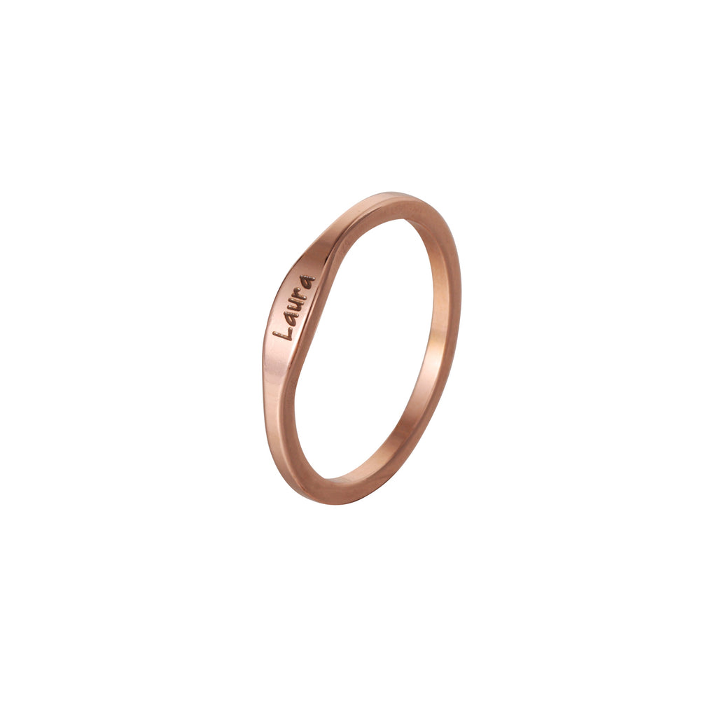 Anillo Fino Personalizado con Nombre