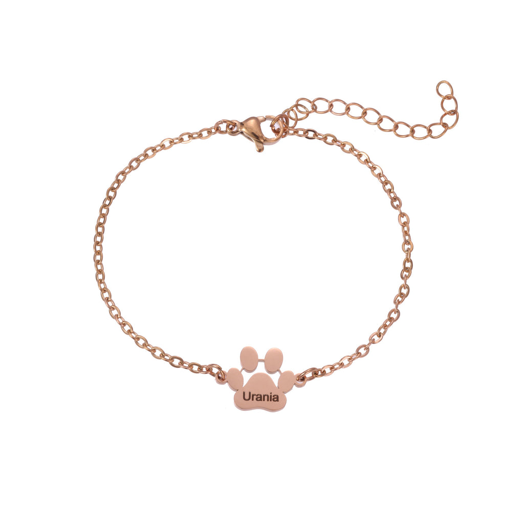Pulsera con Huella y Nombre de Mascota