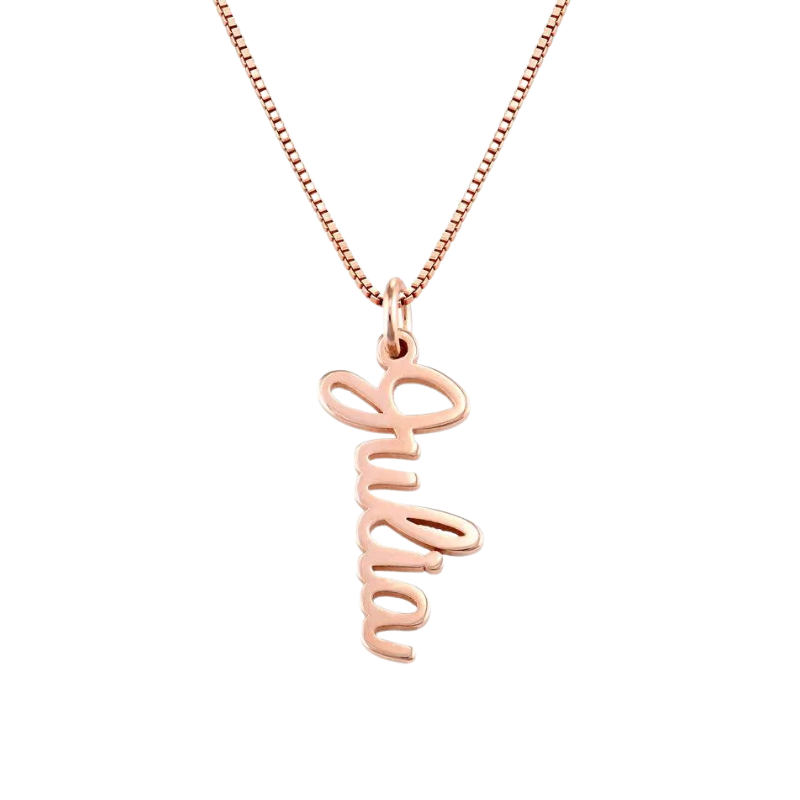 Collar con Nombre Cursivo Vertical