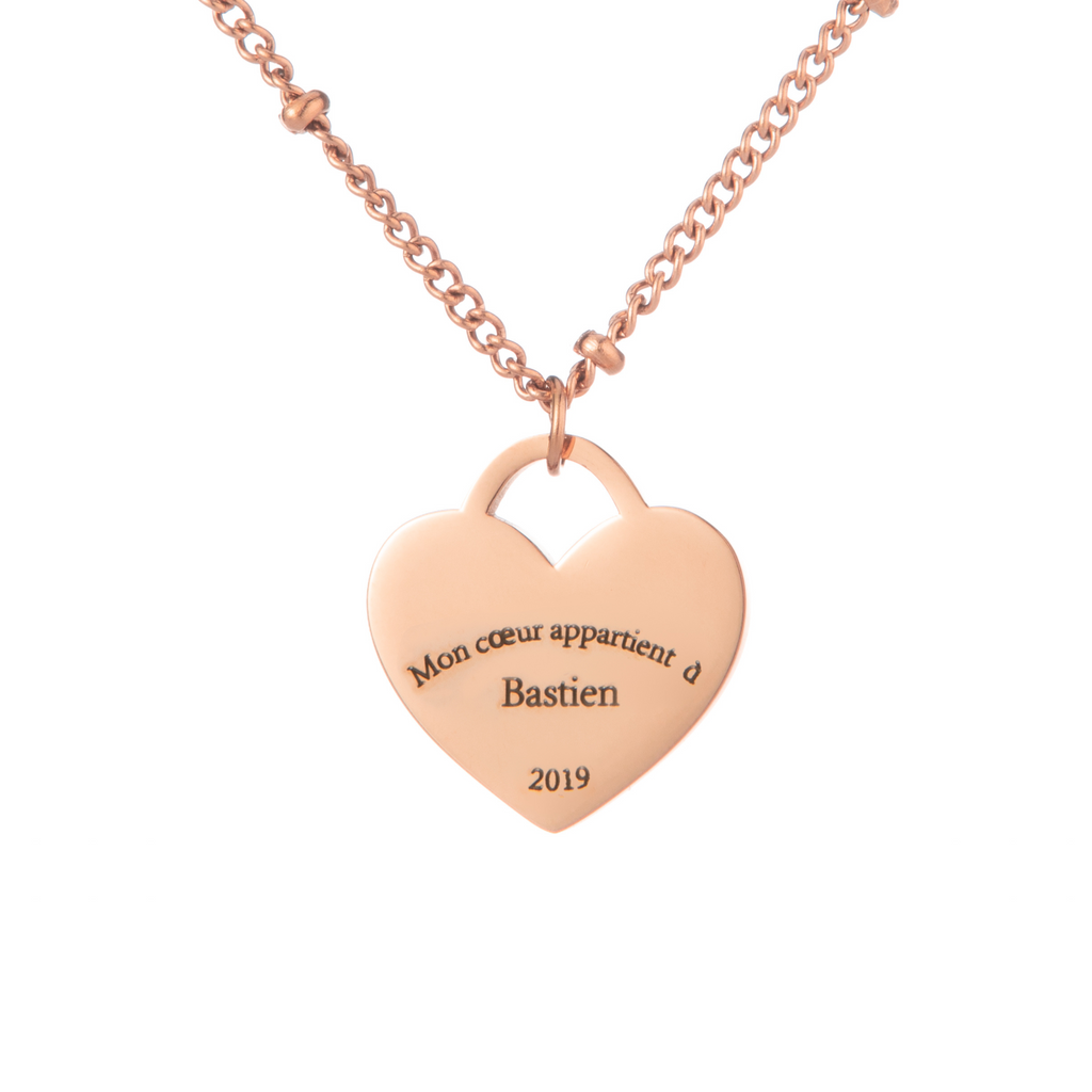 Collar Corazón Personalizado con Cuentas