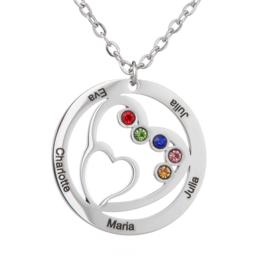 Collar Familiar con Piedras Personalizadas