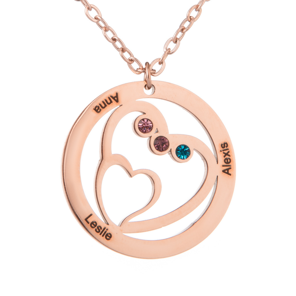 Collar Familiar con Piedras Personalizadas