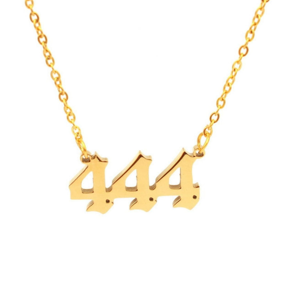 Collar Gótico Personalizado con Número de Ángel de la Suerte
