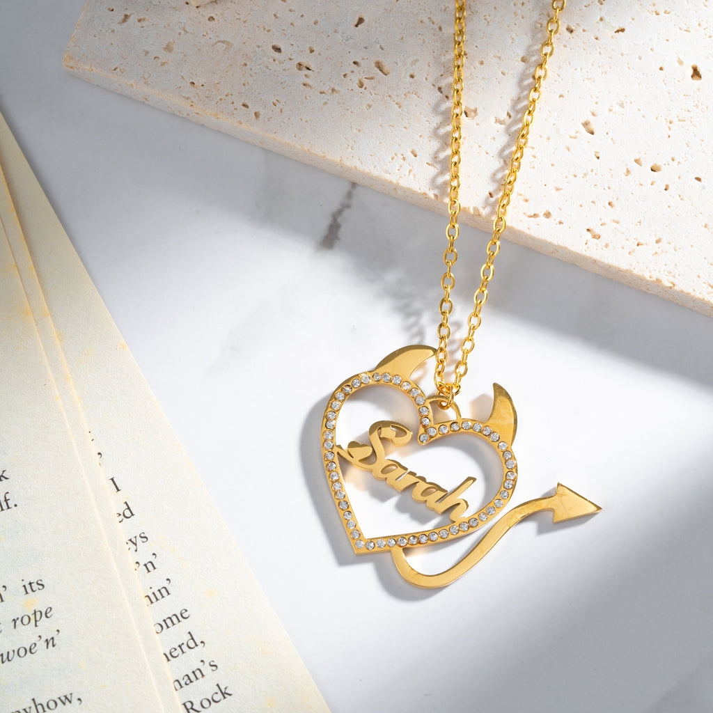 Collar Diablito Personalizado con Cristales