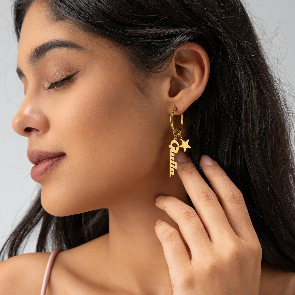 Aretes de Aro con Estrella
