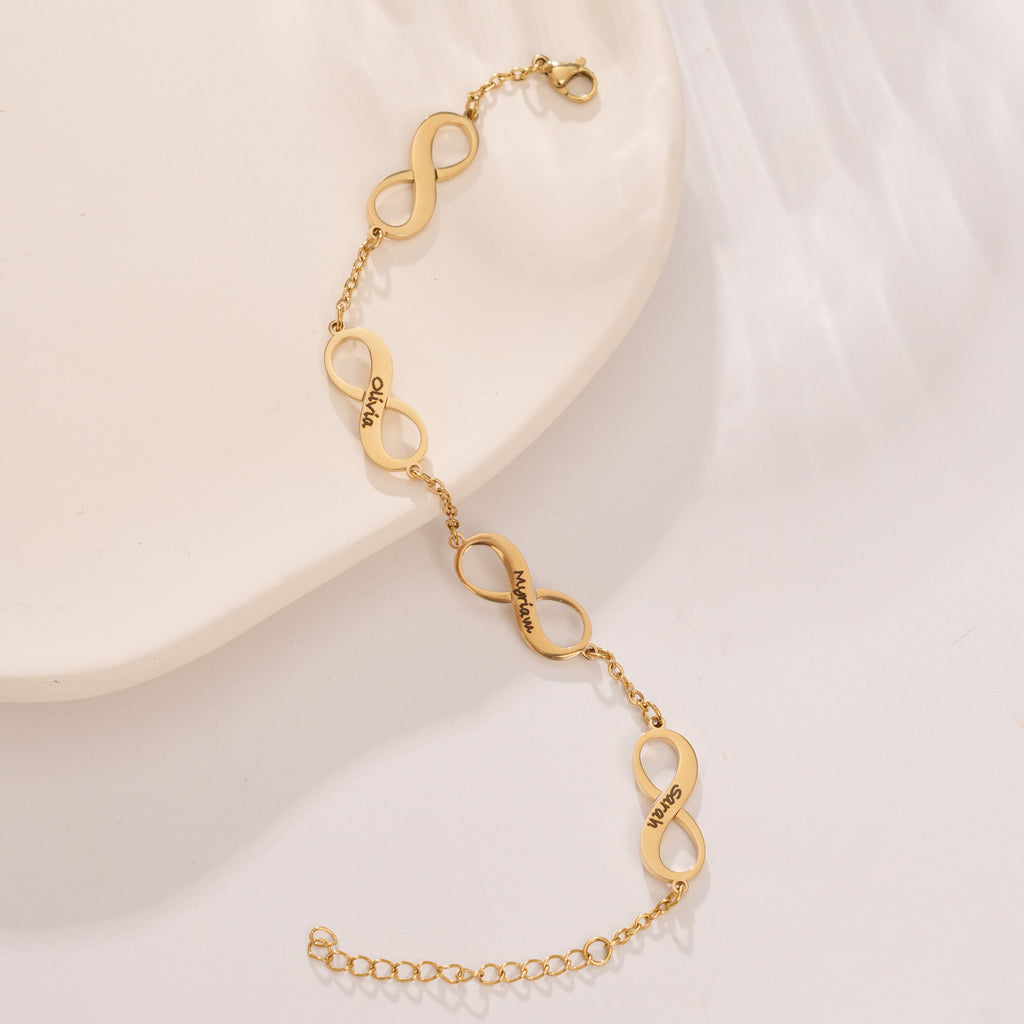 Pulsera con Infinito Personalizado