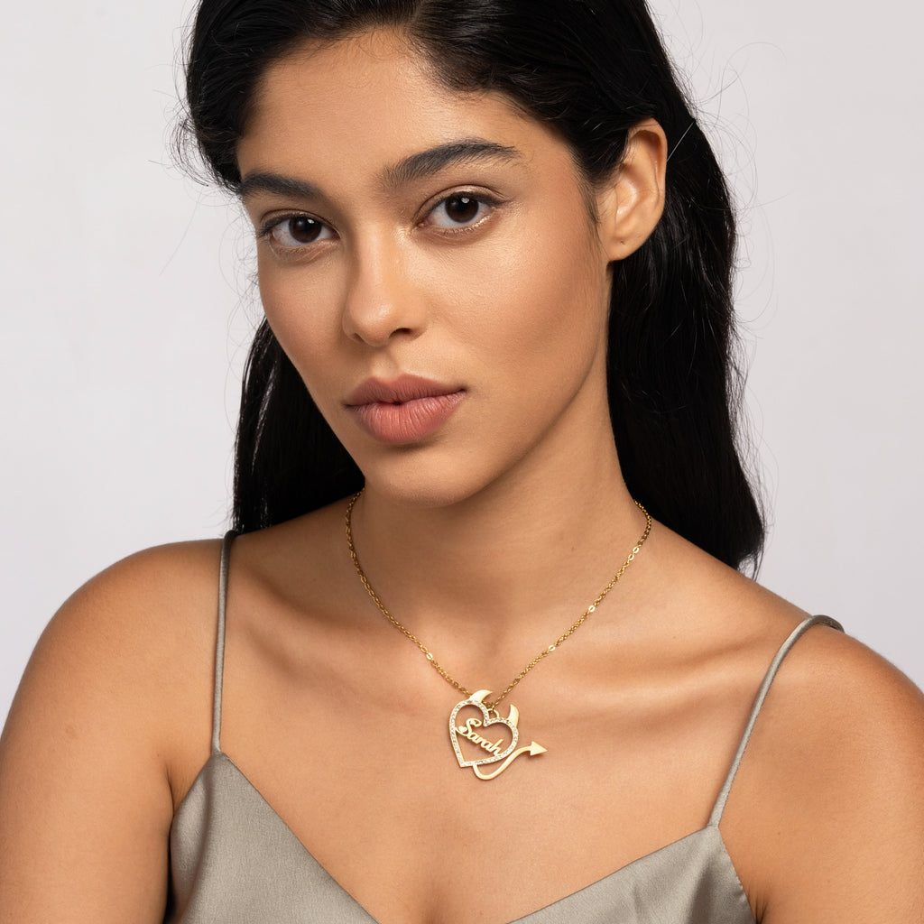 Collar Diablito Personalizado con Cristales