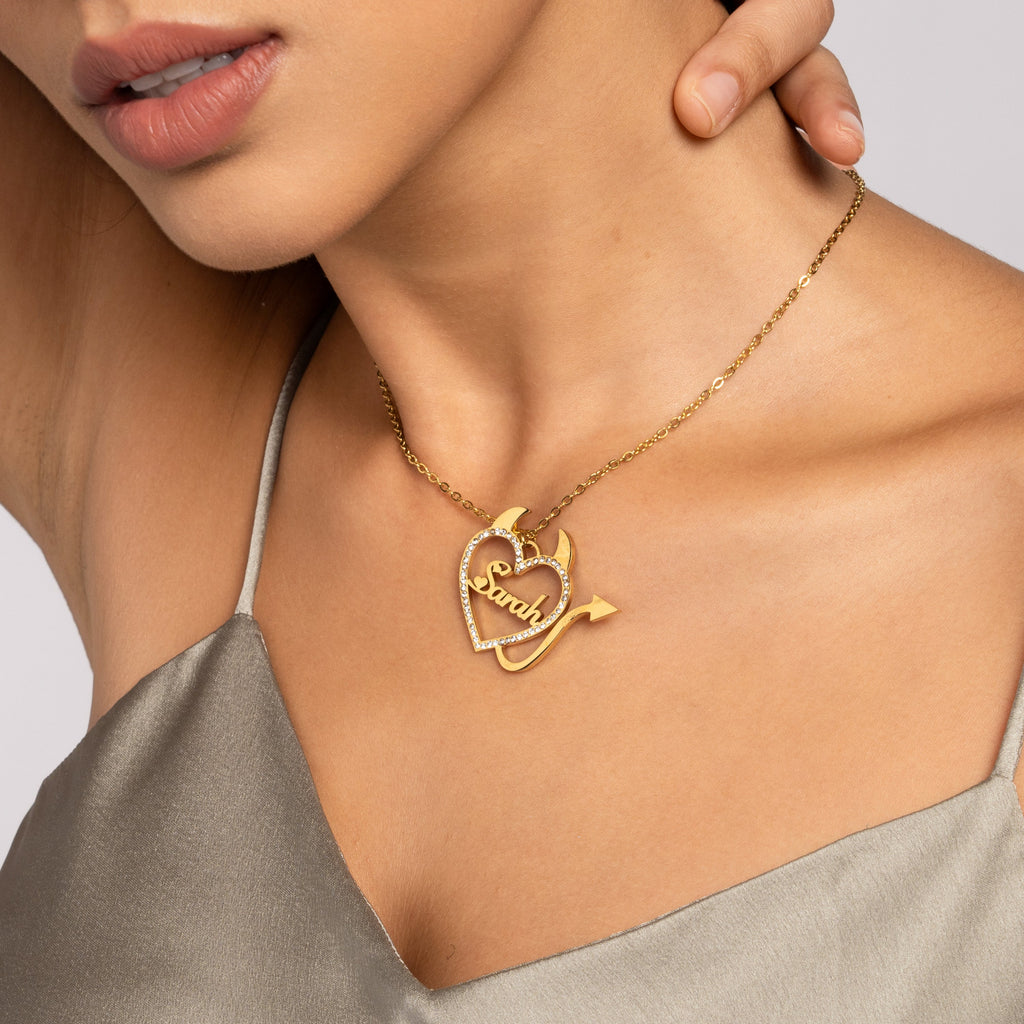 Collar Diablito Personalizado con Cristales