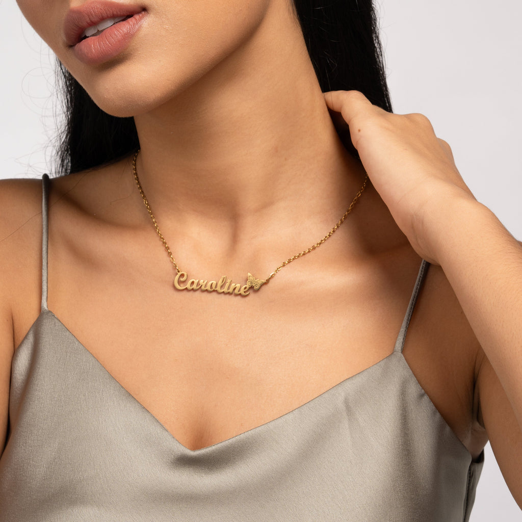Collar Personalizado para Adolescentes con Mariposa