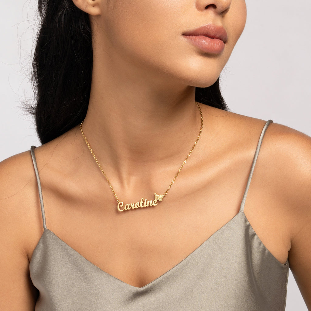 Collar Personalizado para Adolescentes con Mariposa