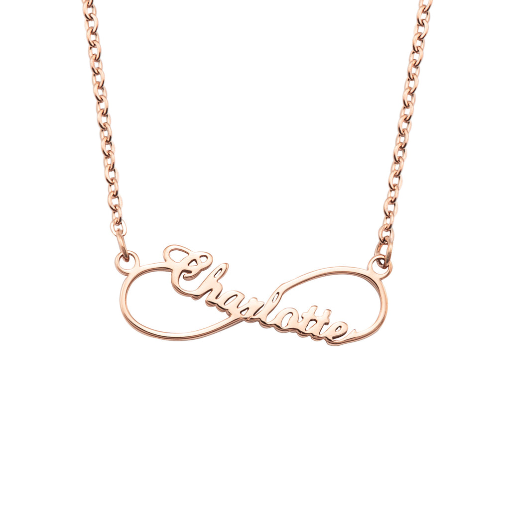Collar con Nombre Estilo Infinito
