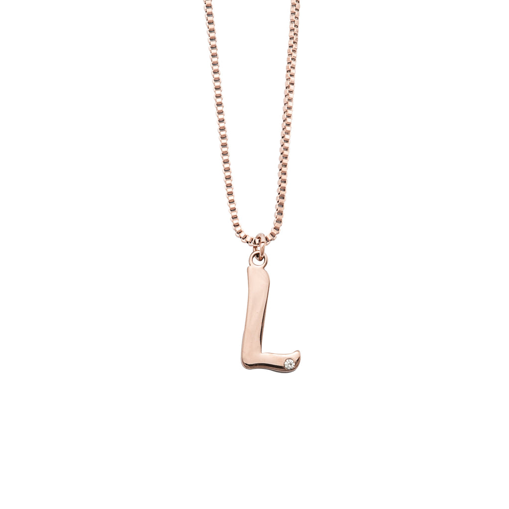 Collar con inicial y diamante