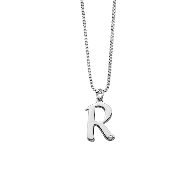 Collar con inicial y diamante