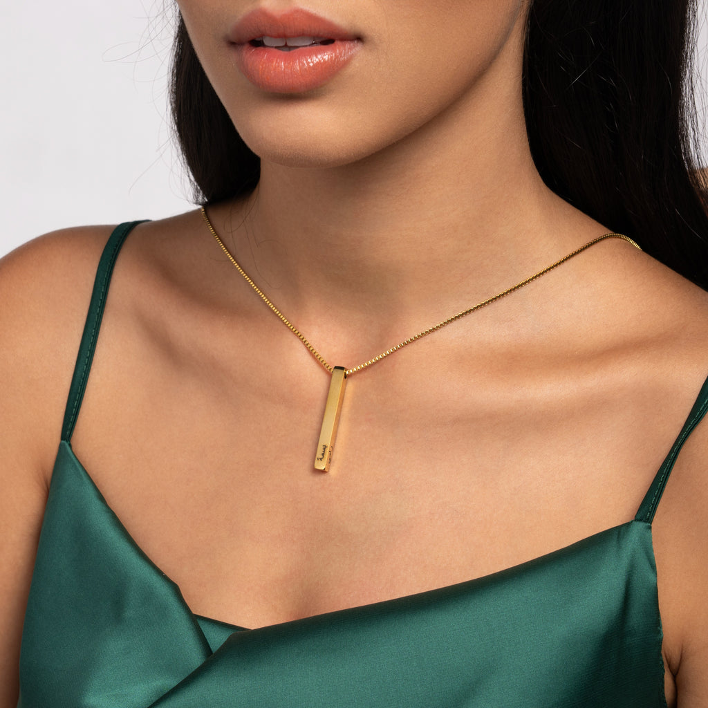 Collar Barra 3D Personalizado en Árabe