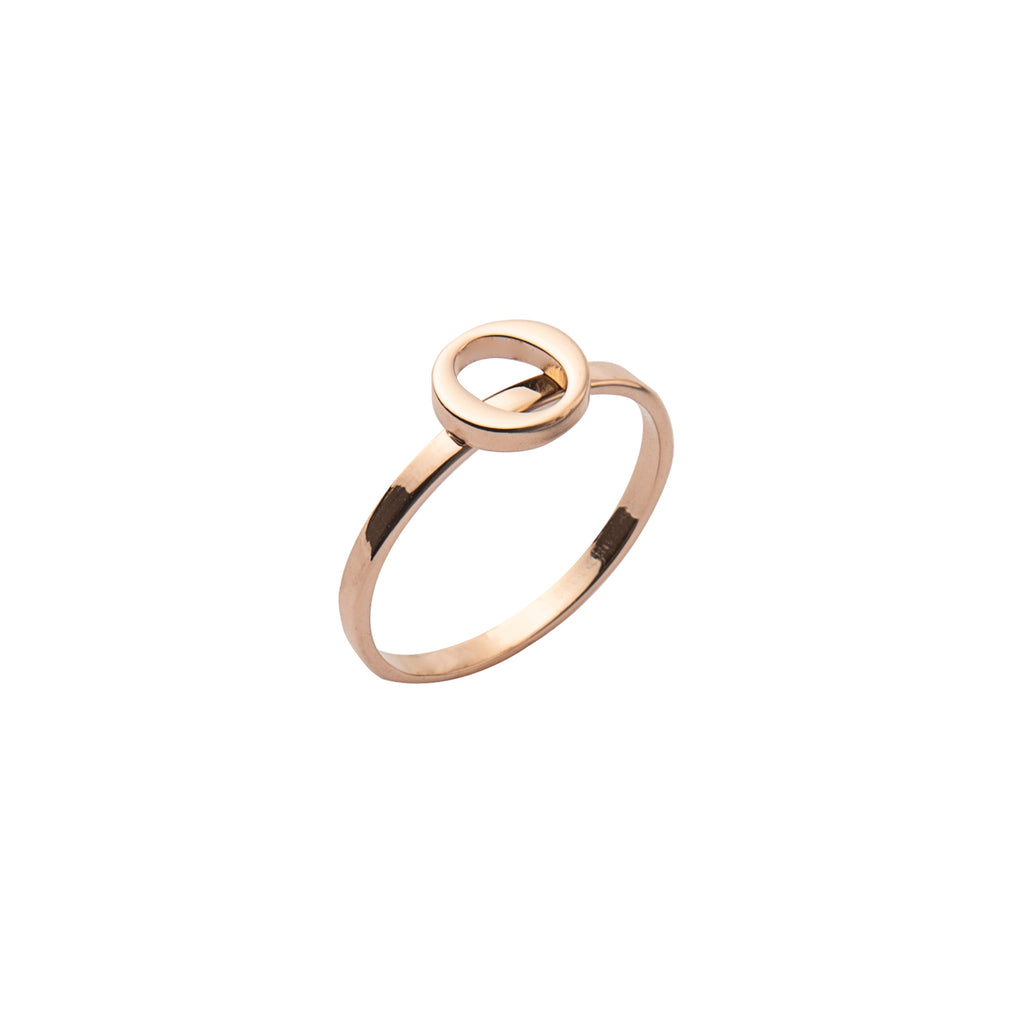 Anillo Apilable con Inicial Personalizada