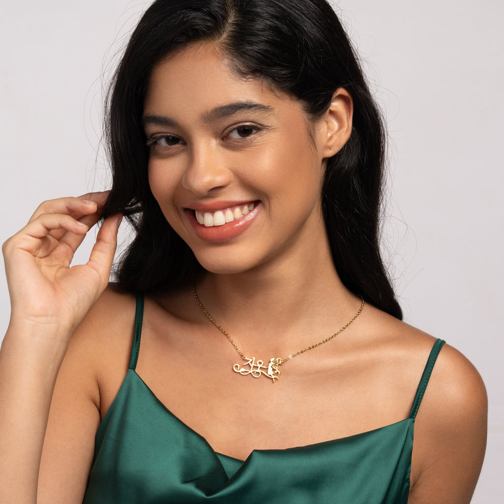 Collar de Hada Encantada con Nombre en Coreano