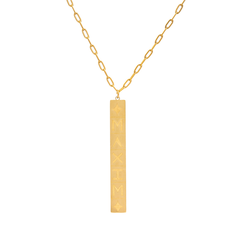 Colgante Dominó Personalizado con Nombre – Elegancia Minimalista