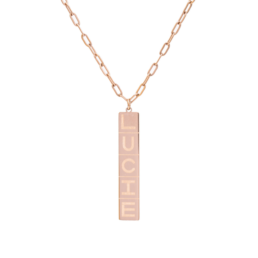Colgante Dominó Personalizado con Nombre – Elegancia Minimalista
