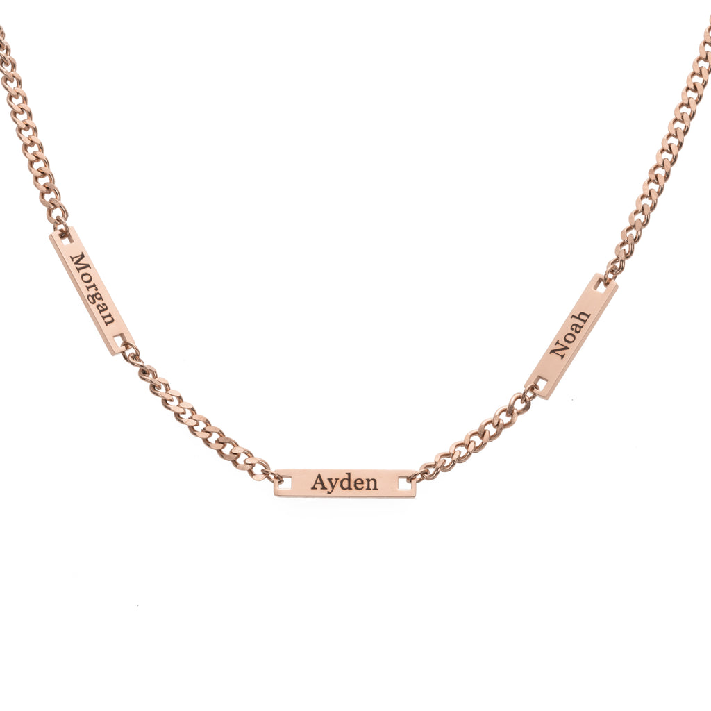 Collar Placa Personalizado con Nombres