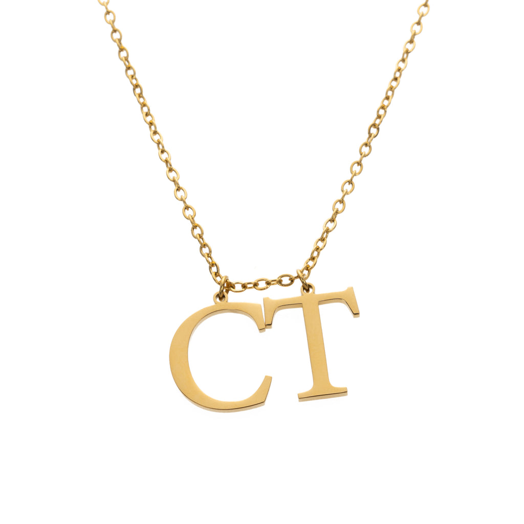 Collar con Iniciales Grandes Personalizadas