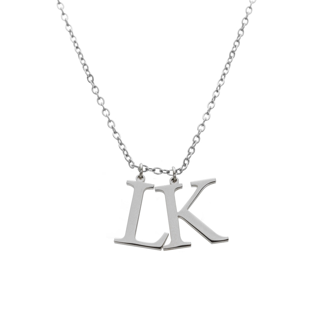Collar con Iniciales Grandes Personalizadas