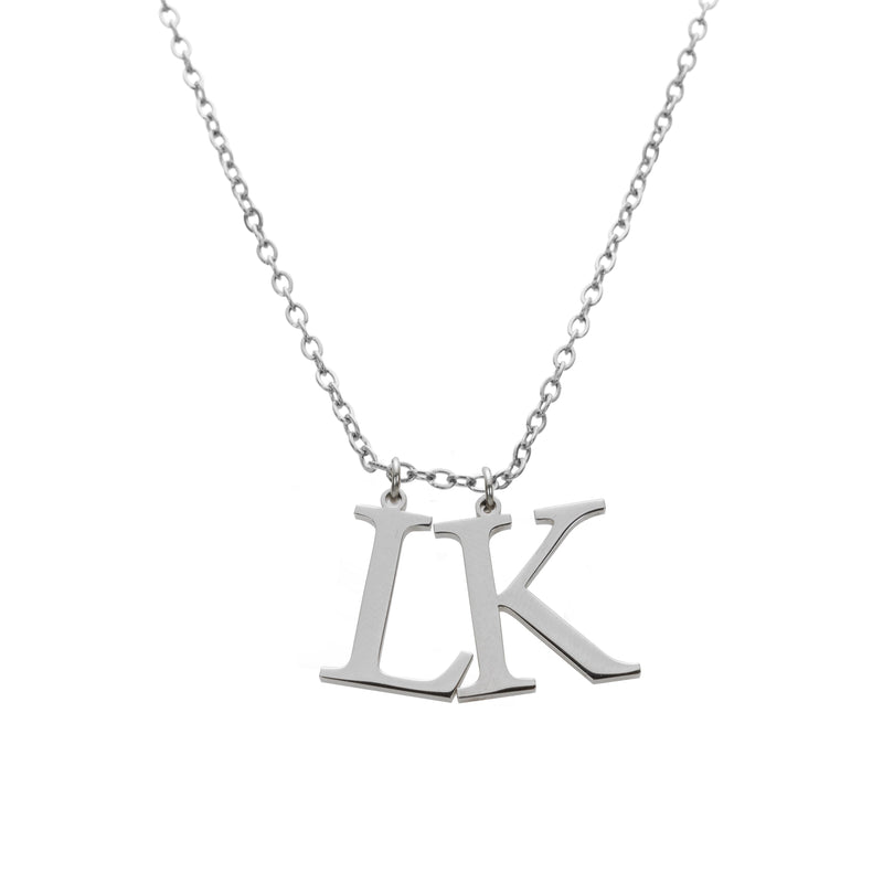 Collar con Iniciales Grandes Personalizadas