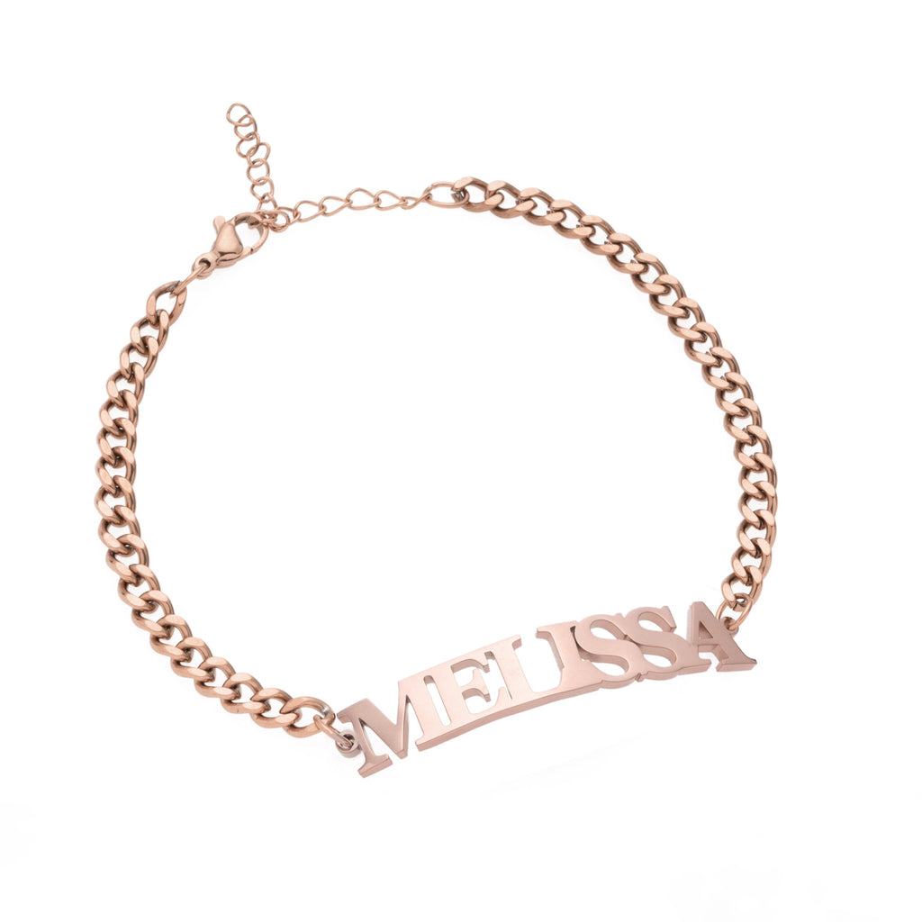 Pulsera con Nombre en Mayúsculas Personalizada