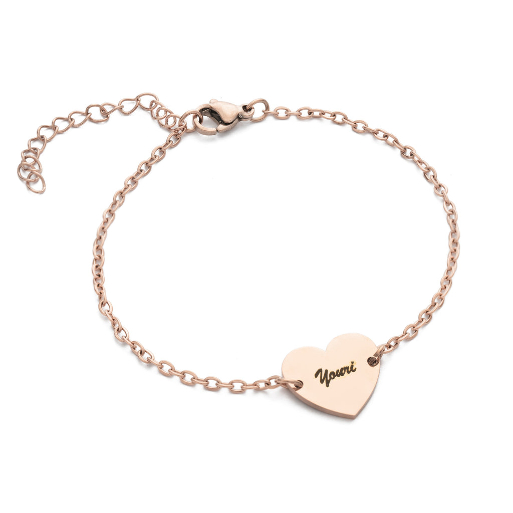 Pulsera de Corazón Personalizada para Parejas