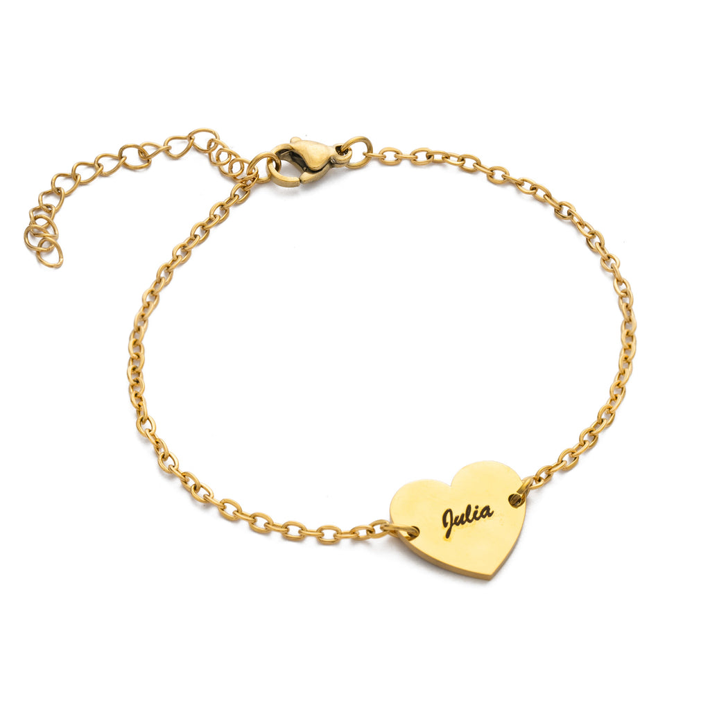 Pulsera de Corazón Personalizada para Parejas