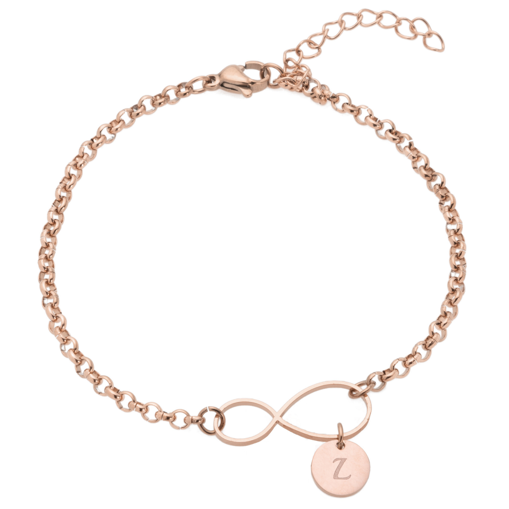 Pulsera Infinito con Iniciales Personalizadas