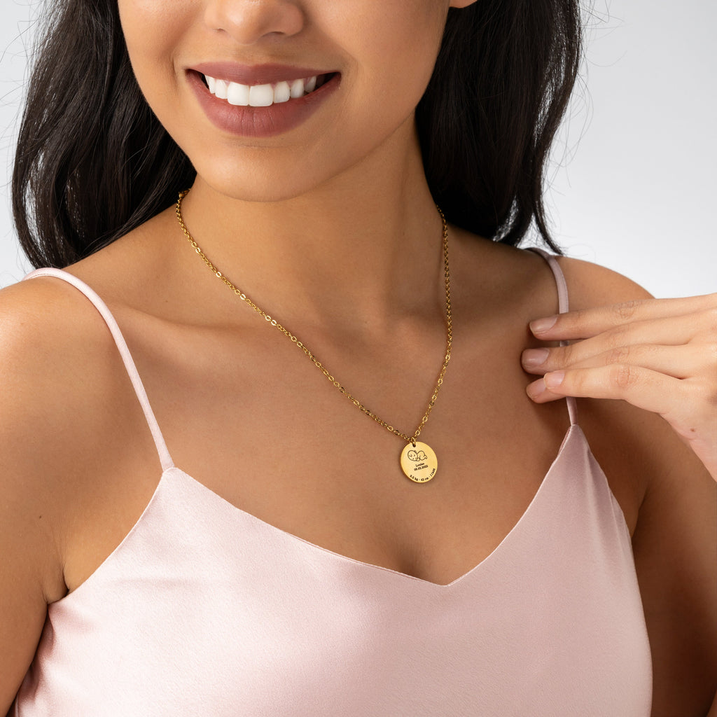 Collar Nacimiento con Datos del Bebé