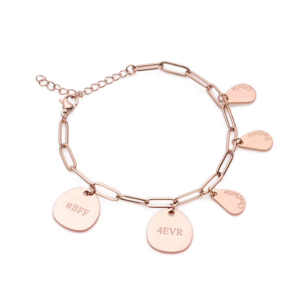 Pulsera con Dijes de Avellano Personalizados