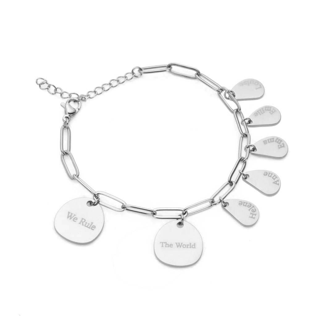 Pulsera con Dijes de Avellano Personalizados