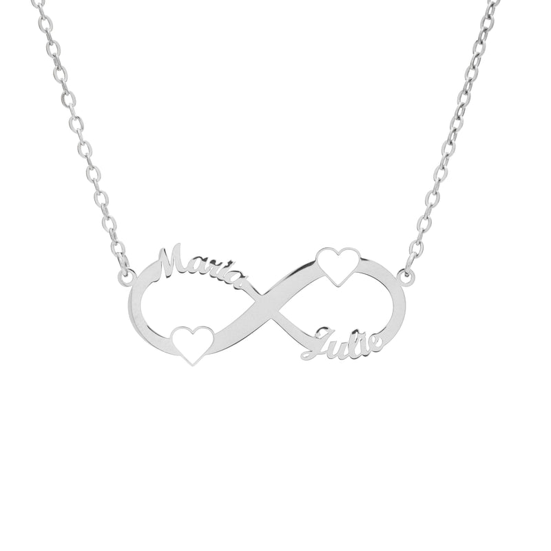 Collar Doble Corazón Infinito