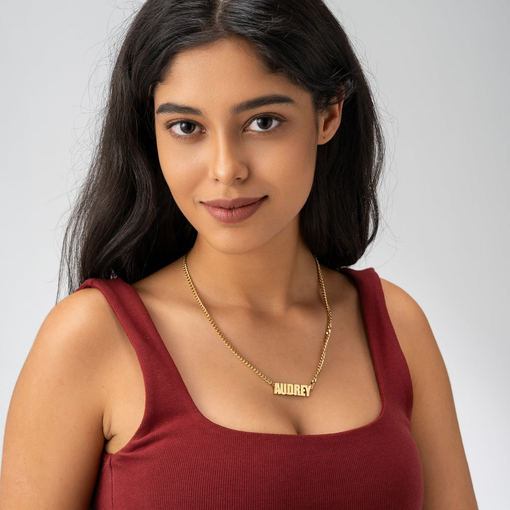 Collar Personalizado Con Cadena Gruesa