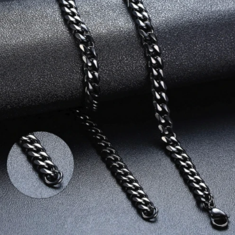 Collar de cadena de cuerda para hombre