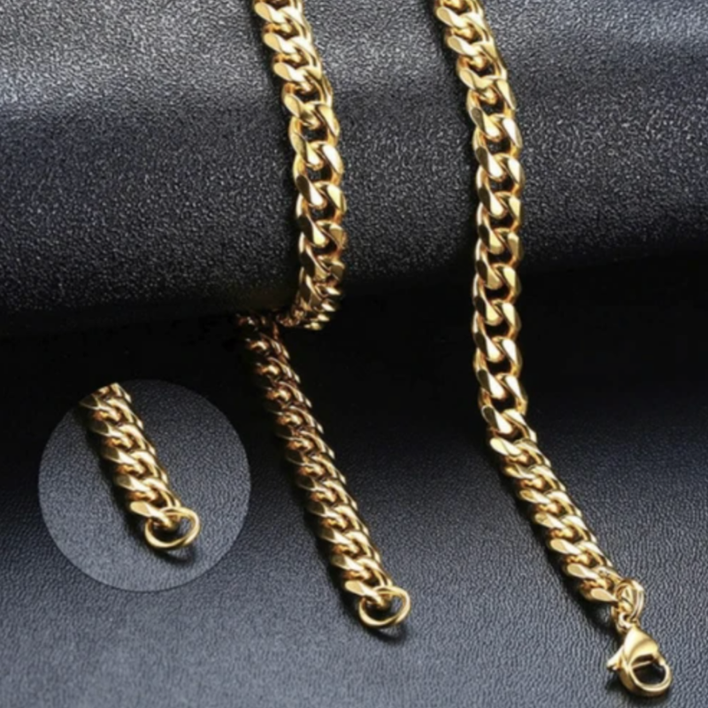 Collar de cadena de cuerda para hombre