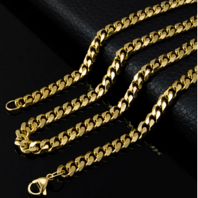 Collar de cadena de cuerda para hombre
