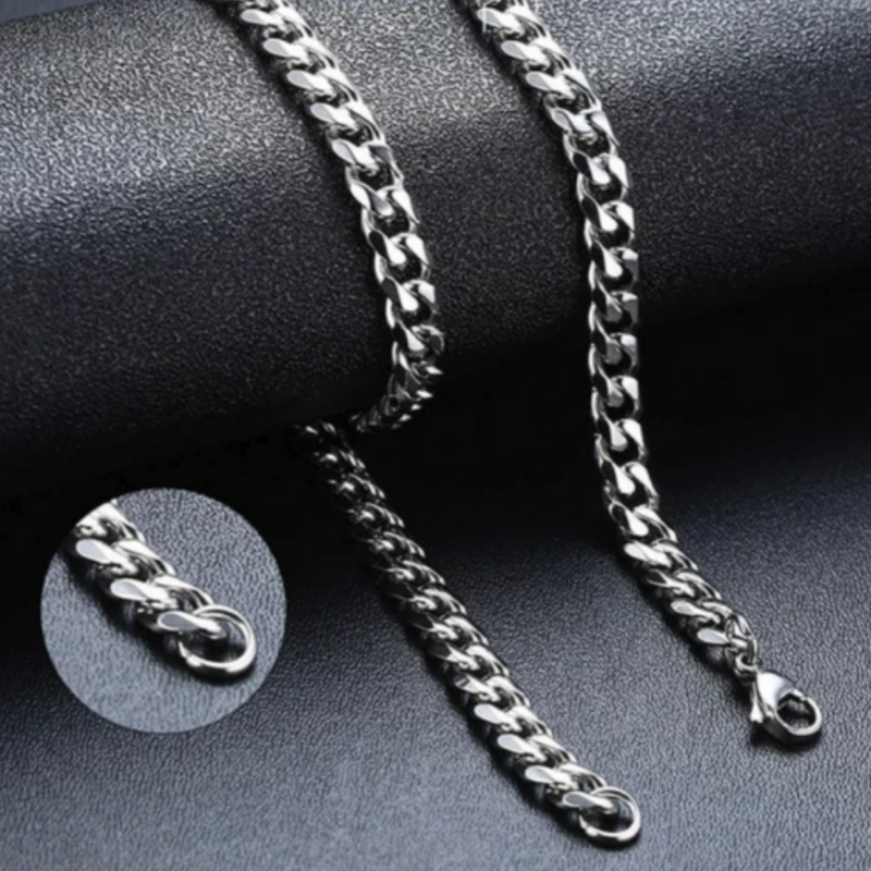 Collar de cadena de cuerda para hombre