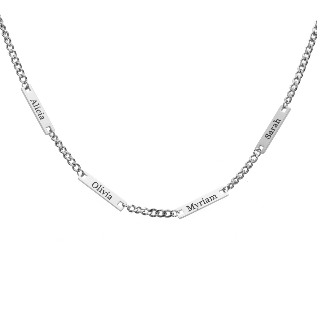 Collar Placa Personalizado con Nombres