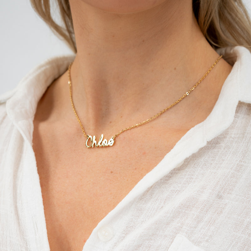 Collar personalizado con Nombre en cursiva