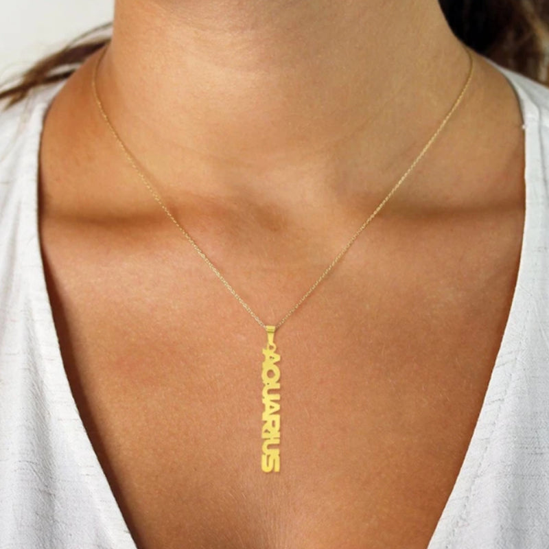 Collar Zodiaco Personalizado - Nombre