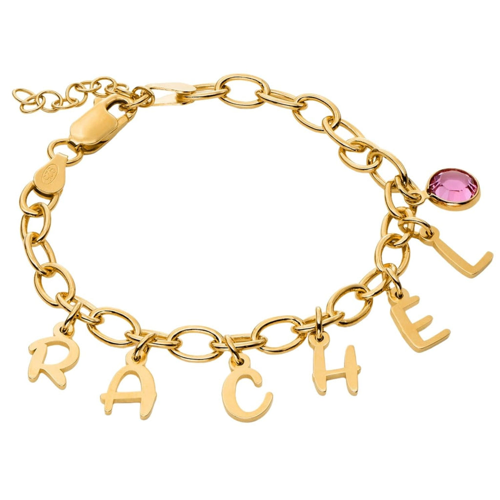 Pulsera con Letras Colgantes Personalizadas