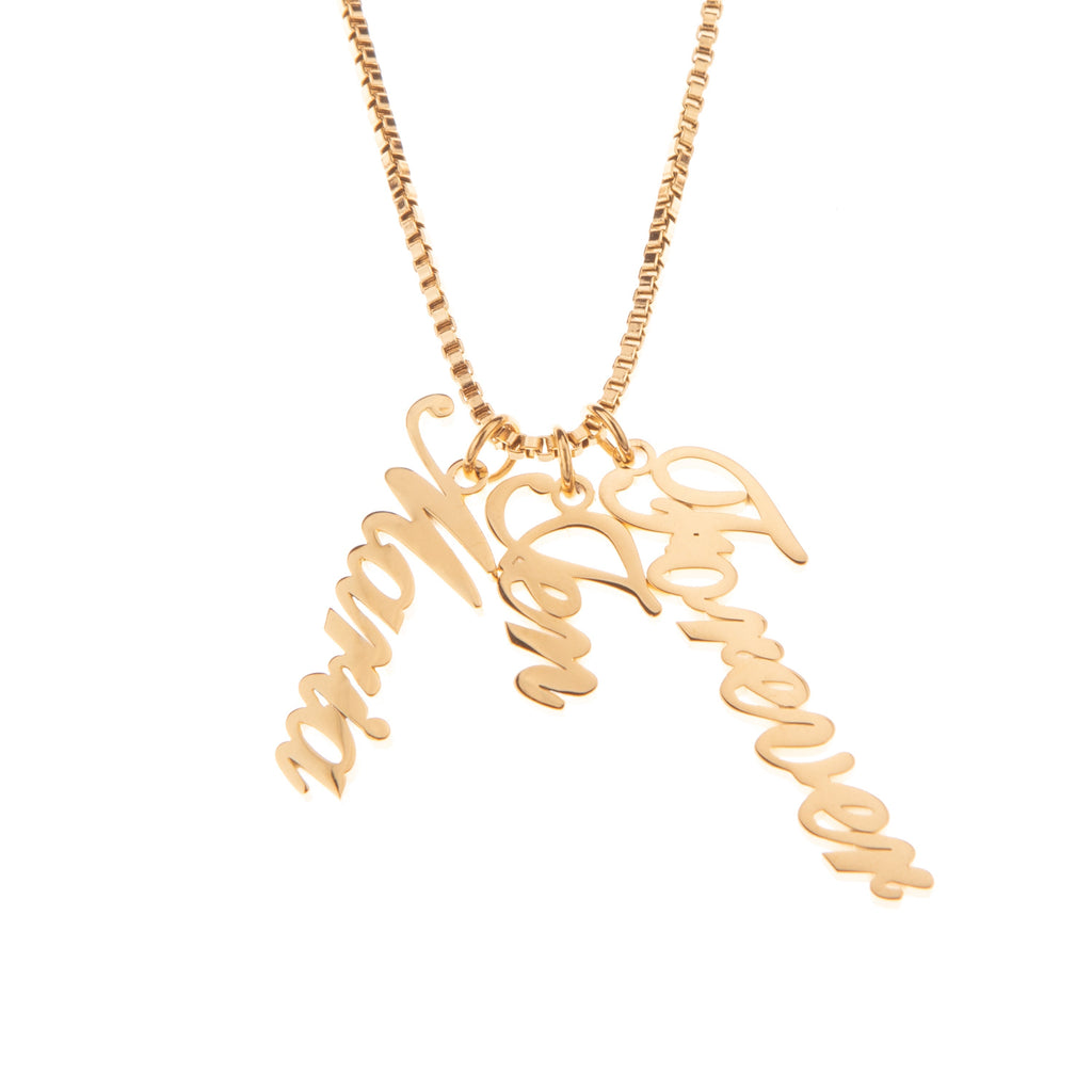 Collar de Firma Vertical Hasta 3 Colgantes