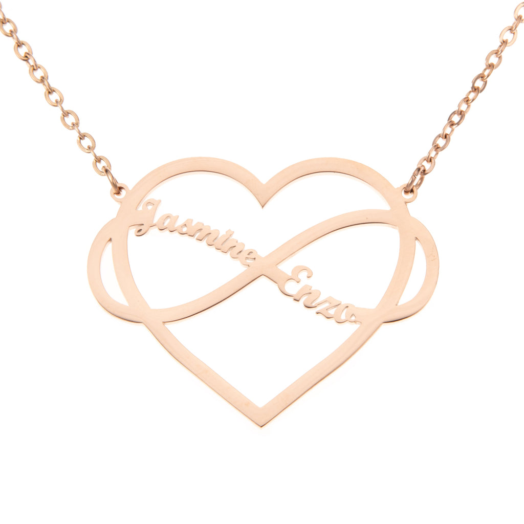 Collar Corazón & Infinito Personalizado